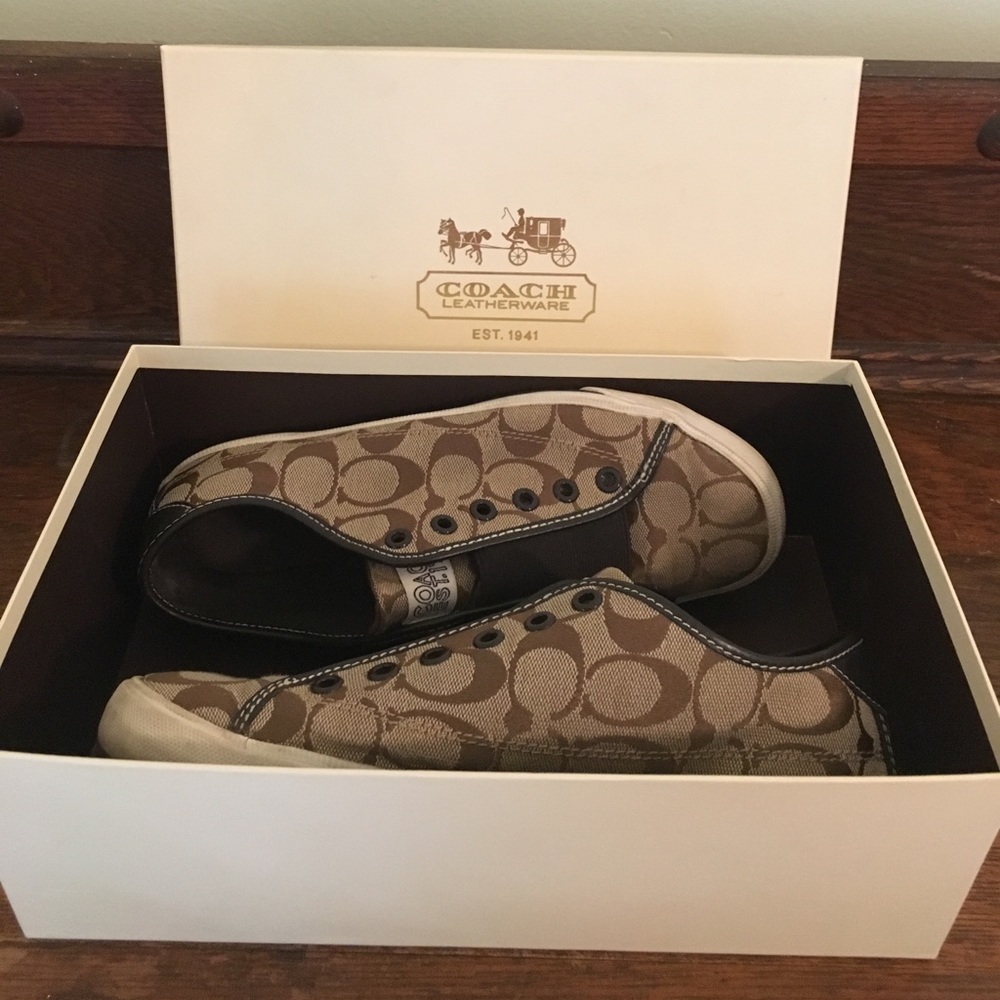 Coach slip on sneakers